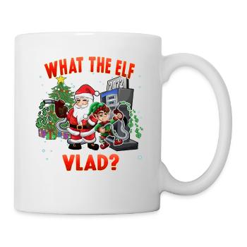Vlad Ce que les prix du gaz Elf montent en flèche Noël Drôle - Mug blanc - blanc - Droite