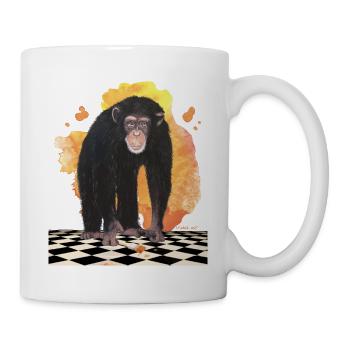 Chimpanzé - Mug blanc - blanc - Droite