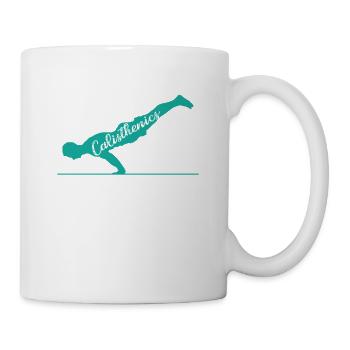 Handstand Calisthenics Fitness Workout - Tasse - Weiß - Rechts