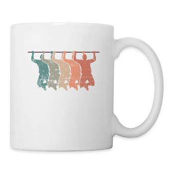 Klimmzug Calisthenics Fitness Workout - Tasse - Weiß - Rechts