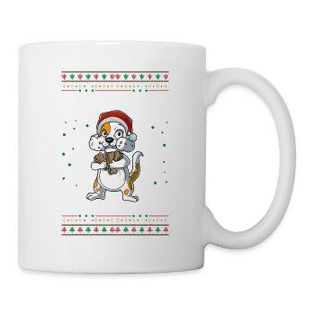 Hund Weihnachten - Tasse - Weiß - Rechts