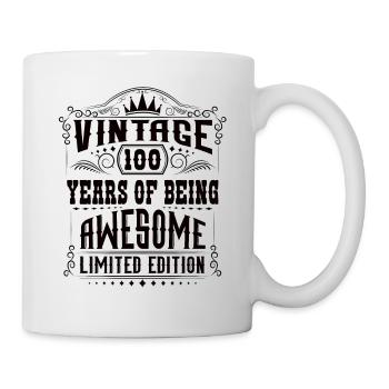100 Years Of Being Awesome 100 Birthday 100 - Mug - white - Right