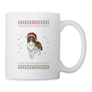 Shetland Sheepdog Weihnachten - Tasse - Weiß - Rechts