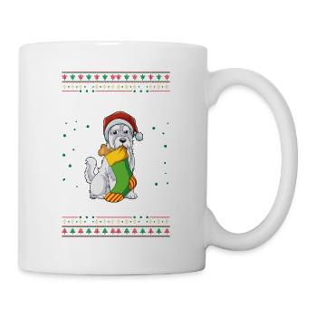 Yorkshire Terrier Weihnachten - Tasse - Weiß - Rechts