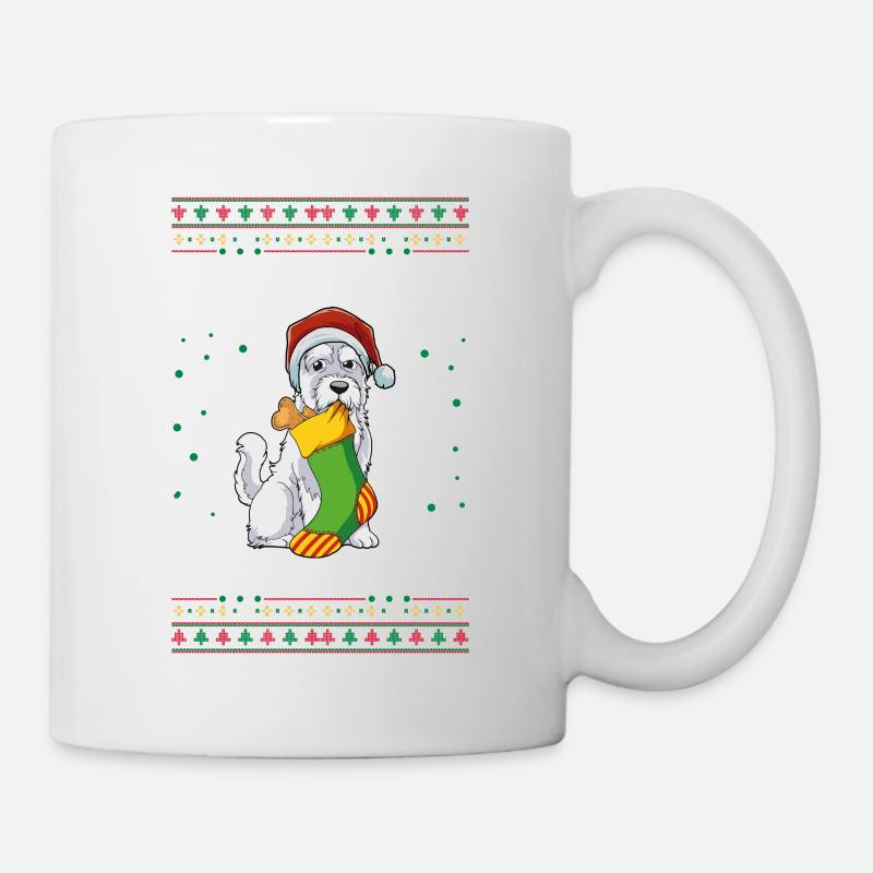 Yorkshire Terrier Weihnachten - Tasse - Weiß