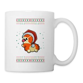 Corgi Weihnachten - Tasse - Weiß - Rechts