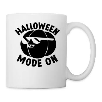 Halloween Mode On I Halloween Party Halloween Pump - Tasse - Weiß - Rechts