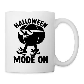 Halloween Mode On I Funny Halloween Pumpkin - Mug - white - Right