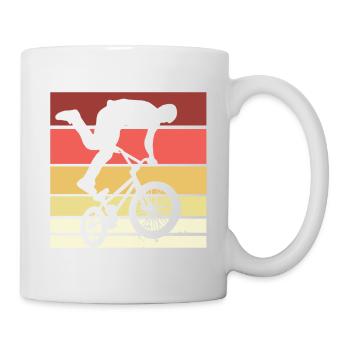 Bmx Rider Vintage Retro Hobby Sport Bicycle Shirt - Mug blanc - blanc - Droite