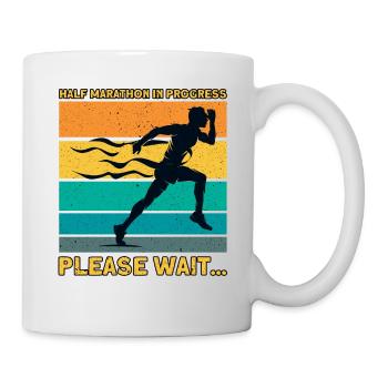 Cadeau de coureur de demi-marathon - Mug blanc - blanc - Droite