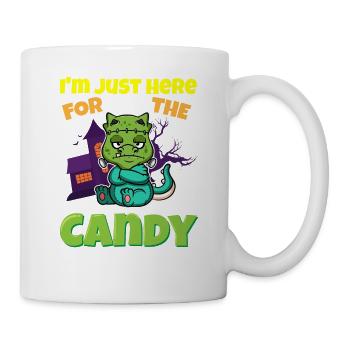 I'm Just Here For The Candy Scary Halloween Beast - Tasse - Weiß - Rechts