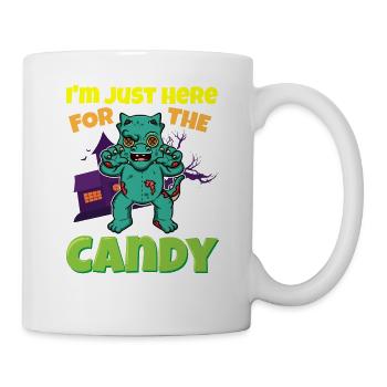 I'm Just Here For The Candy Scary Halloween Beast - Tasse - Weiß - Rechts