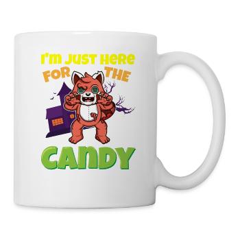 I'm Just Here For The Candy Scary Halloween Beast - Tasse - Weiß - Rechts