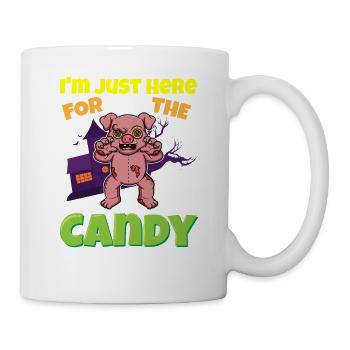 I'm Just Here For The Candy Scary Halloween Beast - Tasse - Weiß - Rechts