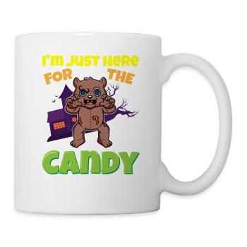 I'm Just Here For The Candy Scary Halloween Beast - Tasse - Weiß - Rechts