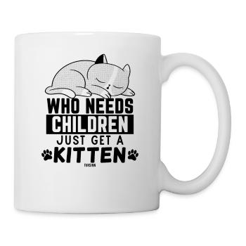 Cat kids dicton drôle - Mug blanc - blanc - Droite