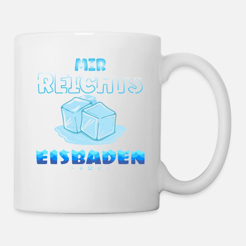 Ich gehe Eisbaden - Tasse - Weiß