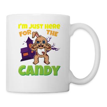 I'm Just Here For The Candy Scary Halloween Beast - Tasse - Weiß - Rechts