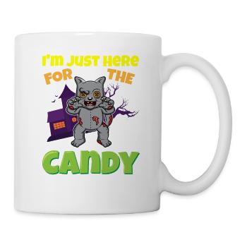 I'm Just Here For The Candy Scary Halloween Beast - Tasse - Weiß - Rechts