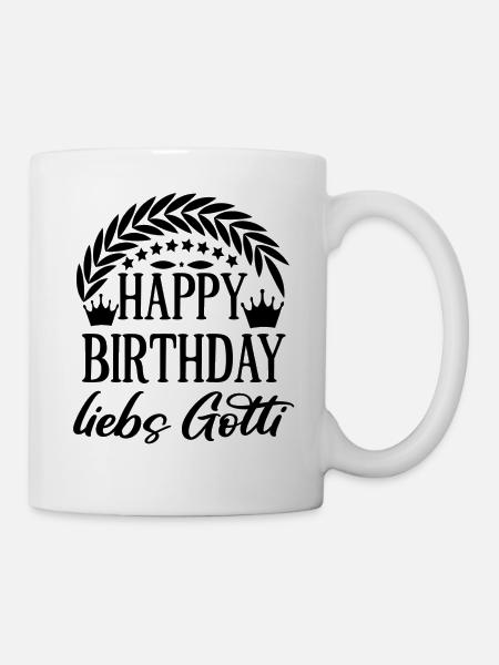 Happy Birthday Gotti Schweiz Taufpatin Schweiz - Tasse - Weiß
