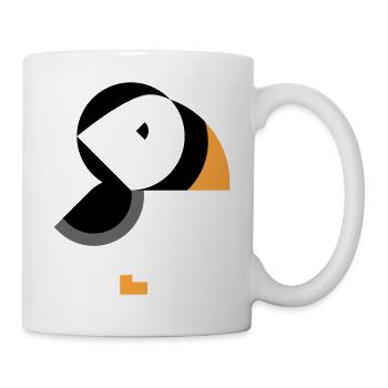 Papageientaucher - Tasse - Weiß - Rechts