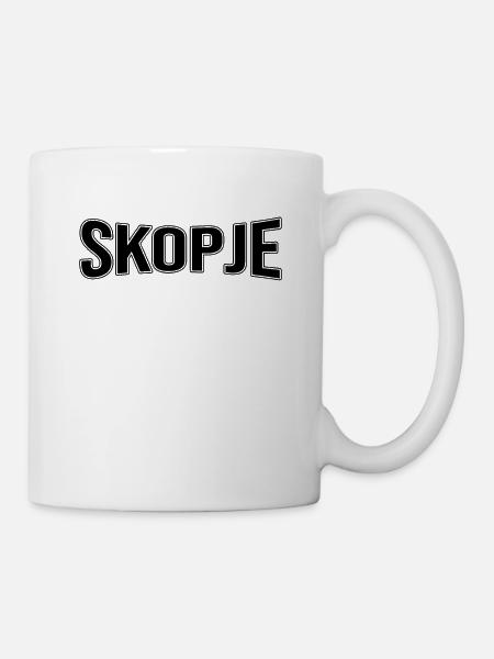Skopje - Tasse - Weiß