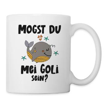 Mogst du mei Goli sein Patentante Österreich - Tasse - Weiß - Rechts