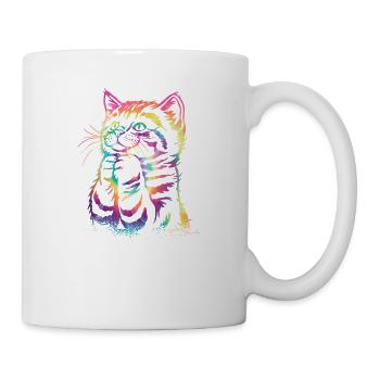 La vie est meilleure avec les chats - Mug blanc - blanc - Droite
