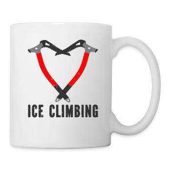 J’adore les pics à glace grimpeurs sur glace - Mug blanc - blanc - Droite