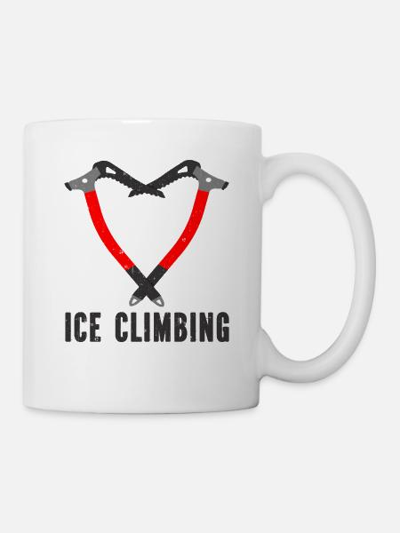 Ich Liebe Eisklettern Eiskletterer Eispickel - Tasse - Weiß