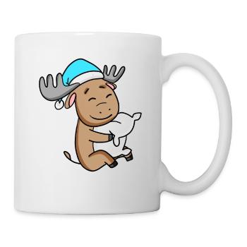 orignal doux avec oreiller et bonnet de couchage - Mug blanc - blanc - Droite