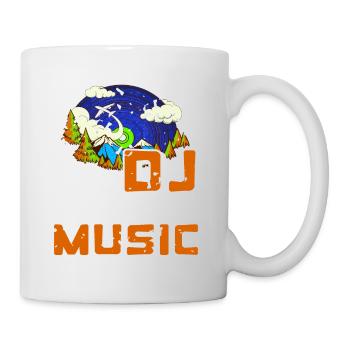 Je suis un DJ & Fly avec ma musique Cool Retro DJ - Mug blanc - blanc - Droite