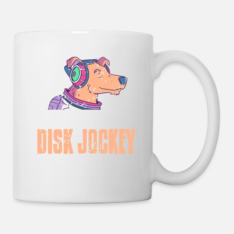 I'm Your Disk Jockey 'Til The Break Of Dawn Cool - Mug - white