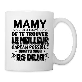 cadeau mamy citation touchante cadeau pour mamy - Mug blanc - blanc - Droite