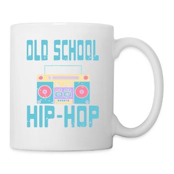 Old School Hip Hop Awesome Retro Vintage Designs - Tasse - Weiß - Rechts