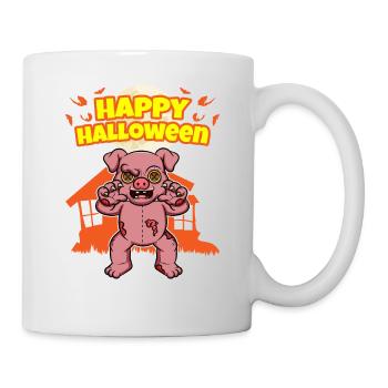 Happy Halloween Scary Funny Hallow's Eve Costume - Mug - white - Right