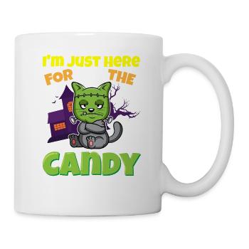 I'm Just Here For The Candy Scary Halloween Beast - Tasse - Weiß - Rechts
