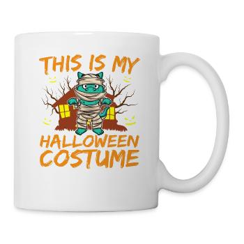 Animal effrayant et effrayant C’est mon costume d’Halloween - Mug blanc - blanc - Droite