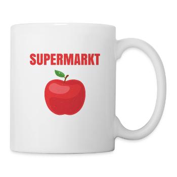 Keine Äpfel Im Supermarkt Ohne Bauer - Tasse - Weiß - Rechts