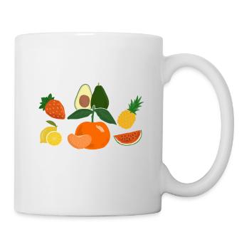 Ich Liebe Einfach Obst Ok? - Tasse - Weiß - Rechts