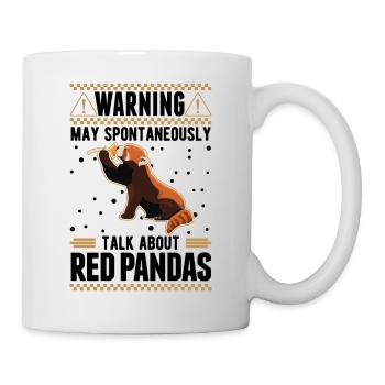 Peut parler spontanément des pandas roux - Mug blanc - blanc - Droite