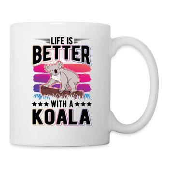 Life is better with a Koala Koala Bear - Mug - white - Right