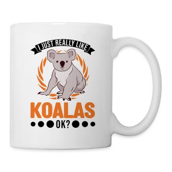 J’aime vraiment les koalas, ok Koalabär - Mug blanc - blanc - Droite
