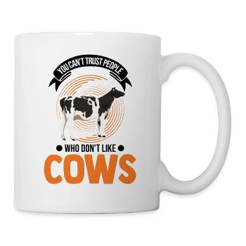 Cow Gift Farmer Cattle Breeder Vaches - Mug blanc - blanc - Droite
