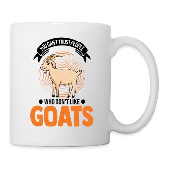 Chèvres Cadeau Goat Keeper Chèvre - Mug blanc - blanc - Droite