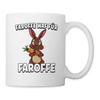 Hase Karotte - Tasse - Weiß - Rechts