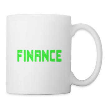 Finance Bro Retro Vintage Banker T-Shirt - Mug - white - Right