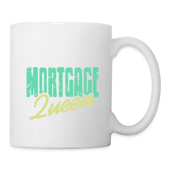 Hypothèque QUEEN Cool Rétro Vintage Banker T-Shirt - Mug blanc - blanc - Droite