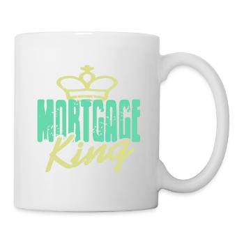 Hypothèque KING Cool Rétro Vintage Banker T-Shirt - Mug blanc - blanc - Droite