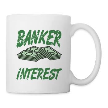 J’étais banquier, mais j’ai perdu tout intérêt. - Mug blanc - blanc - Droite